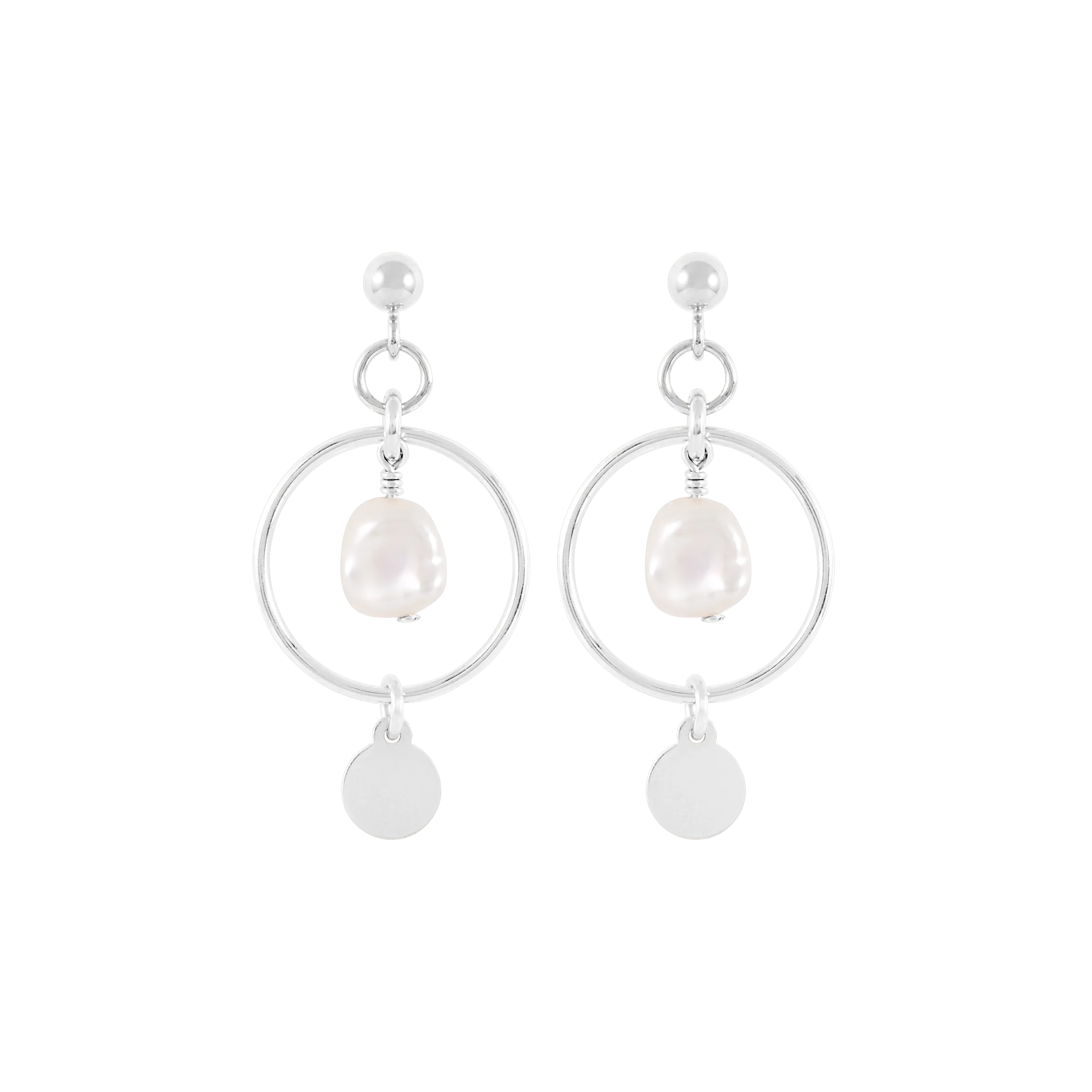 Inka Earrings - Silver