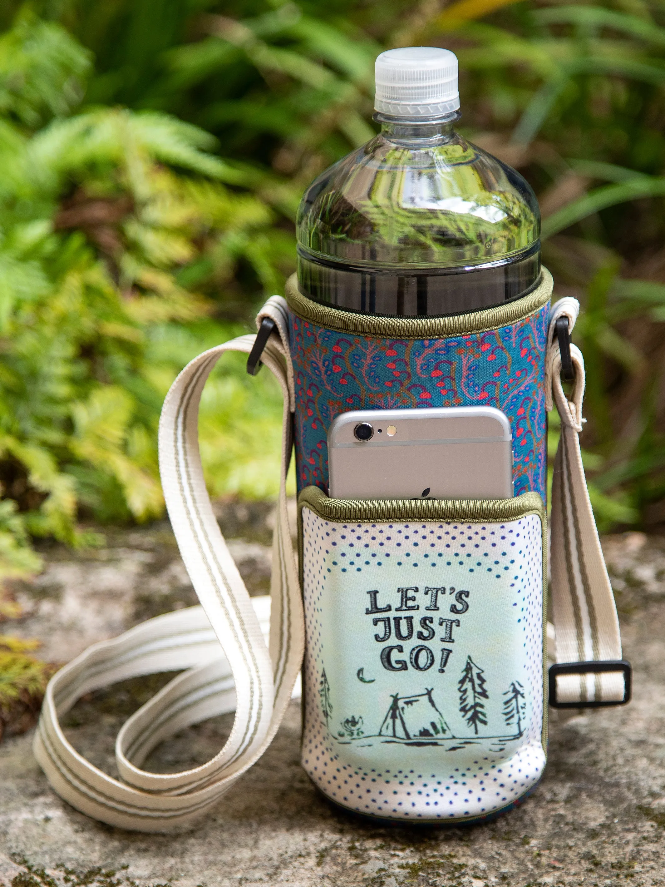 Insulated Water Bottle Carrier - Let's Just Go