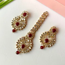 Iqra Earrings and Teeka Set