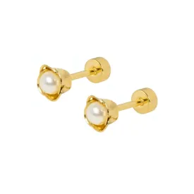 Island Pearl Stud Earrings