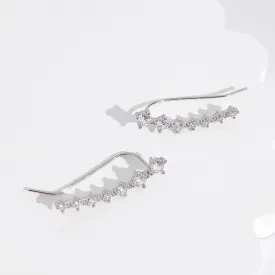 Kaylee Sterling Ear Climbers in Silver