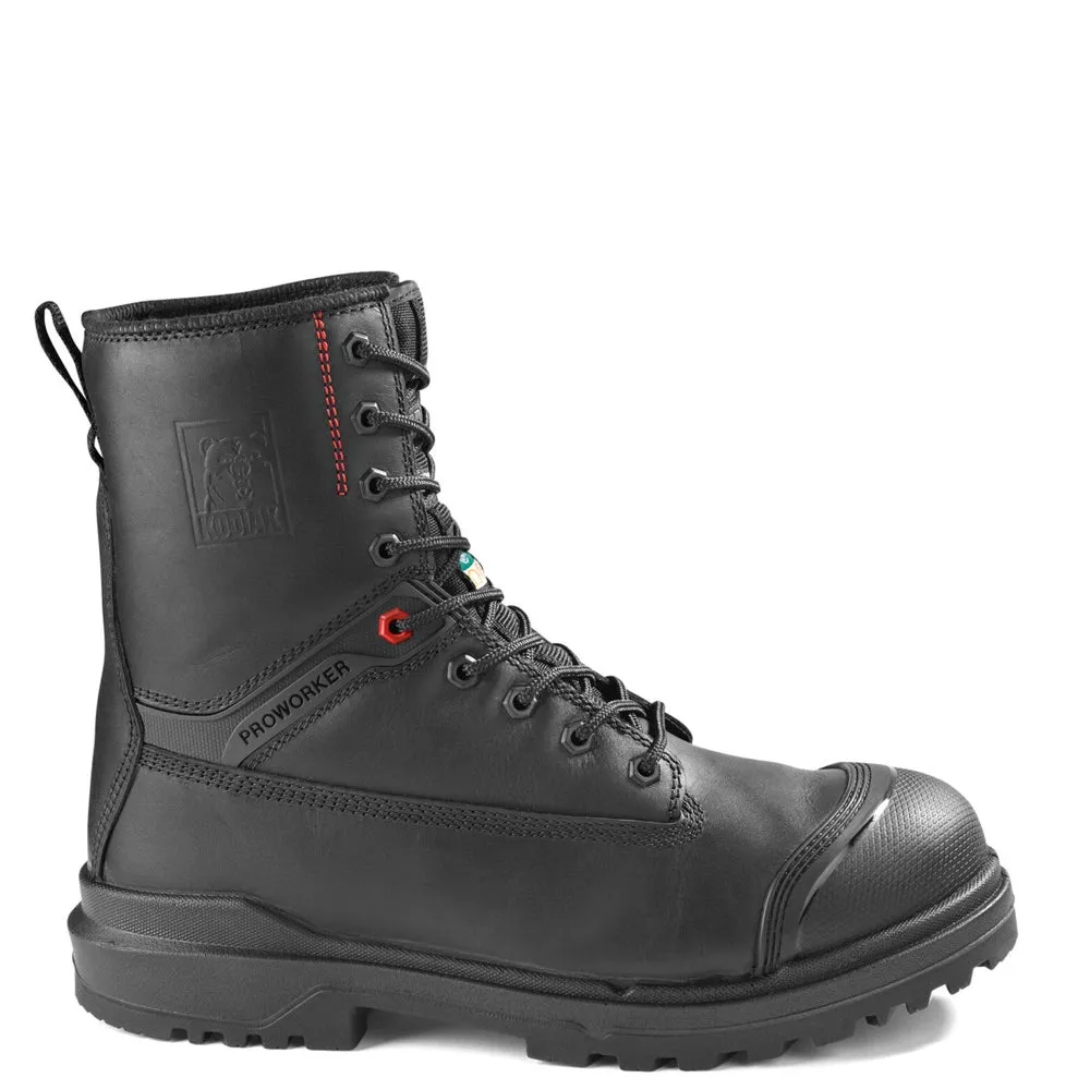 Kodiak ProWorker MASTER Men's 8" Composite Toe Work Boot  with bumper toe KD0A4NK3BLK - black