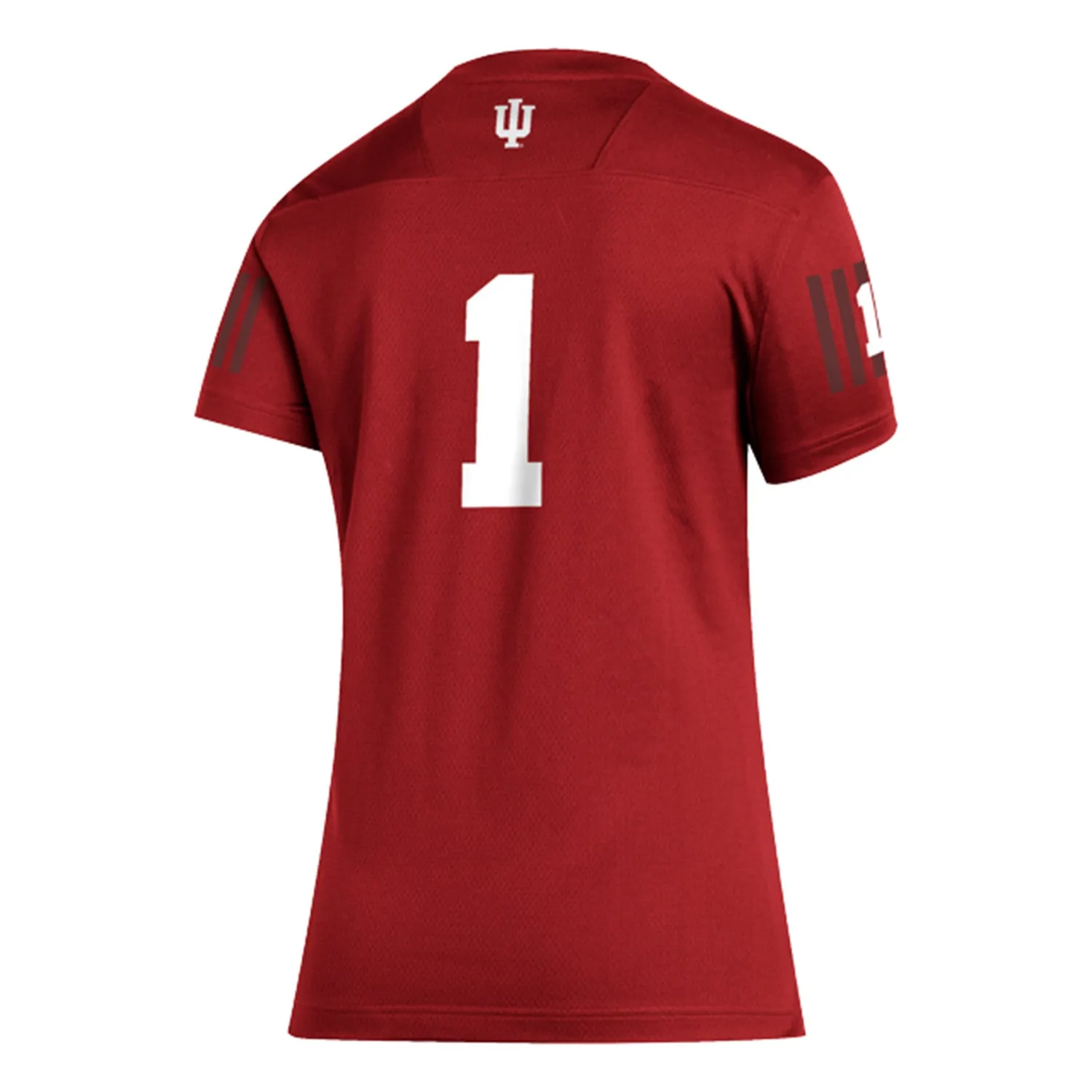 Ladies Indiana Hoosiers Adidas #1 Football Crimson Jersey