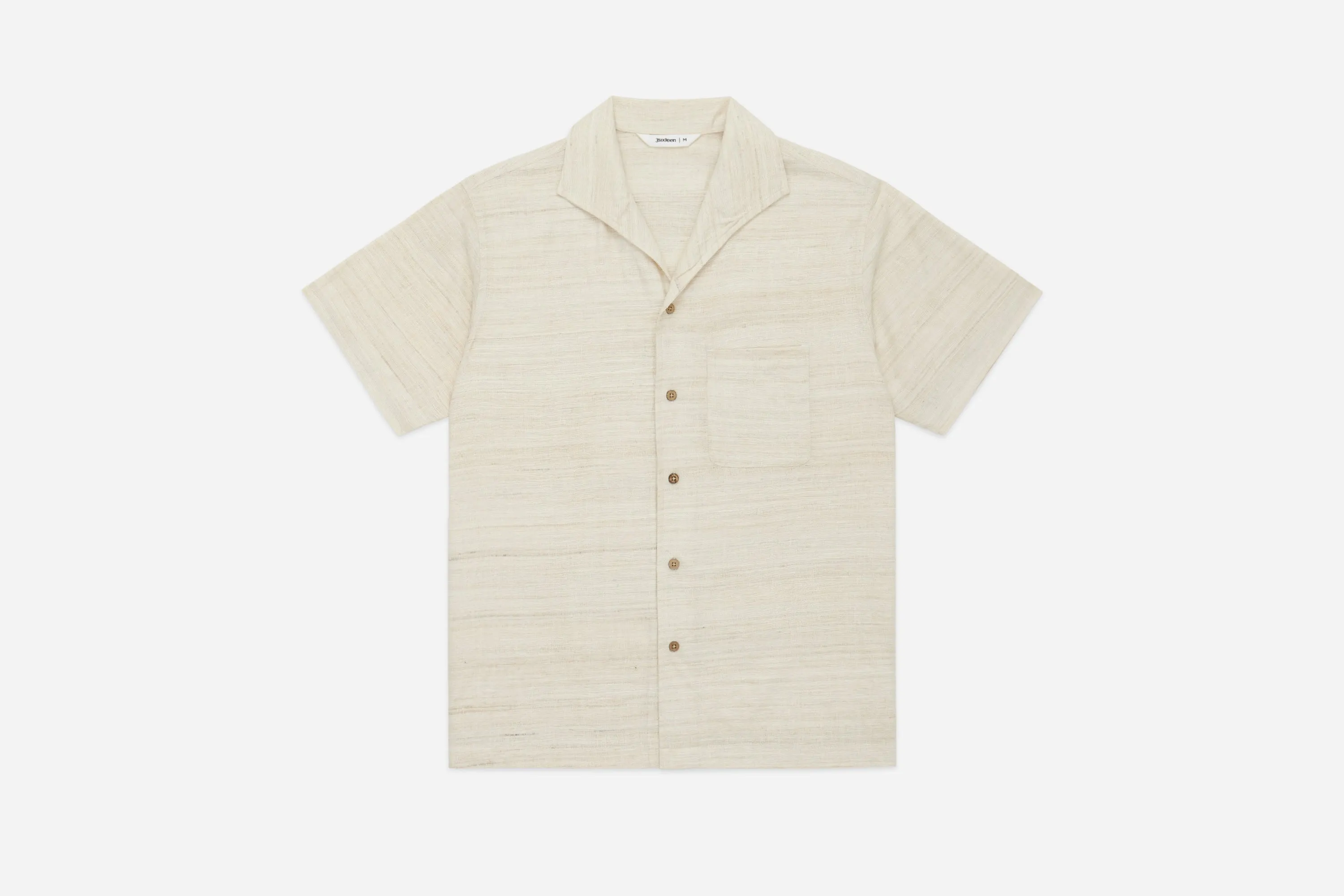 Leisure Shirt ~ Ivory Handloom Silk