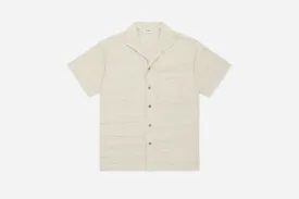 Leisure Shirt ~ Ivory Handloom Silk