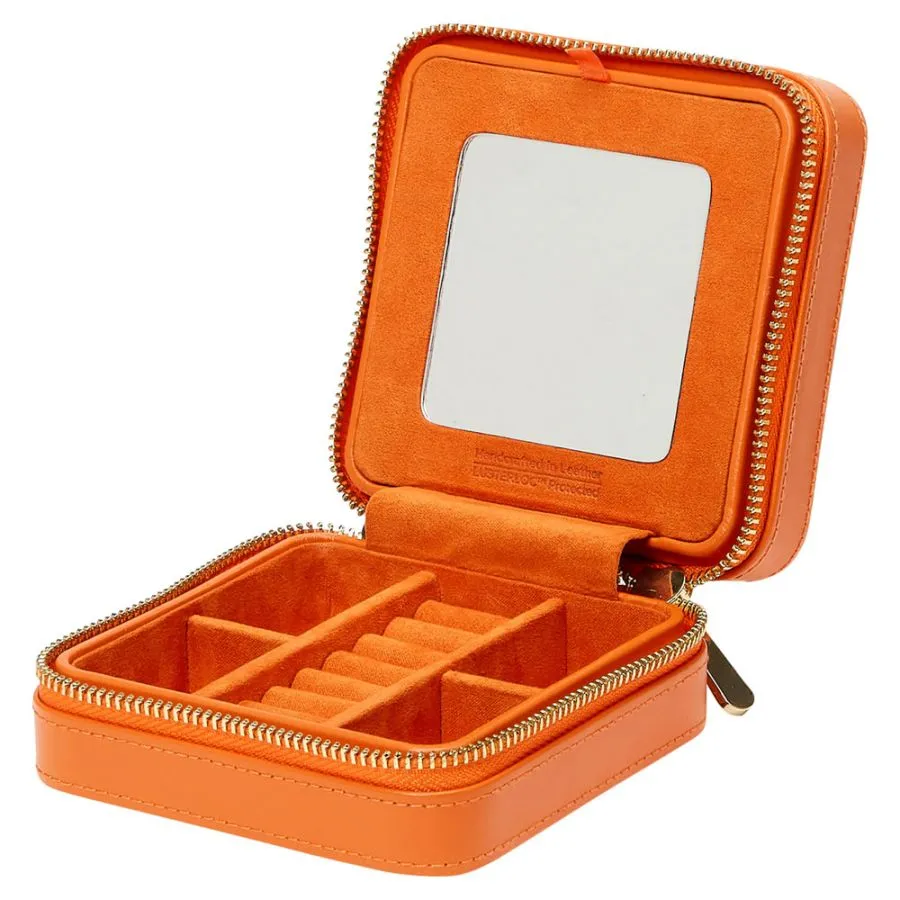 Maria Small Zip Case, Tangerine