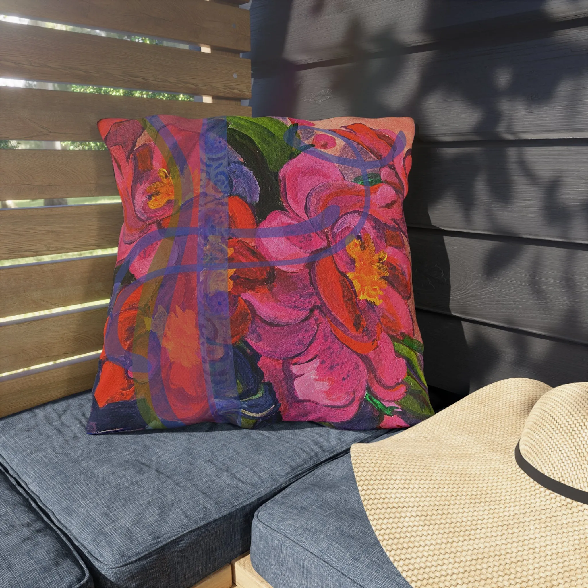 Outdoor Pillows - Pink Magnolias