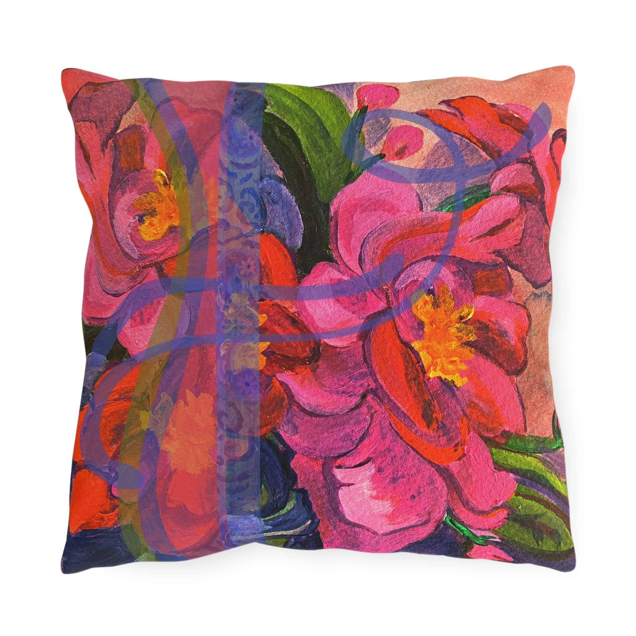 Outdoor Pillows - Pink Magnolias