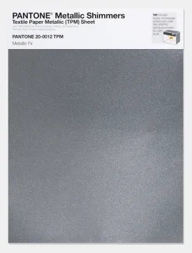 Pantone Metallic Shimmers Textile Paper Metallic (TPM) Sheet 20-0012 Metallic Fir