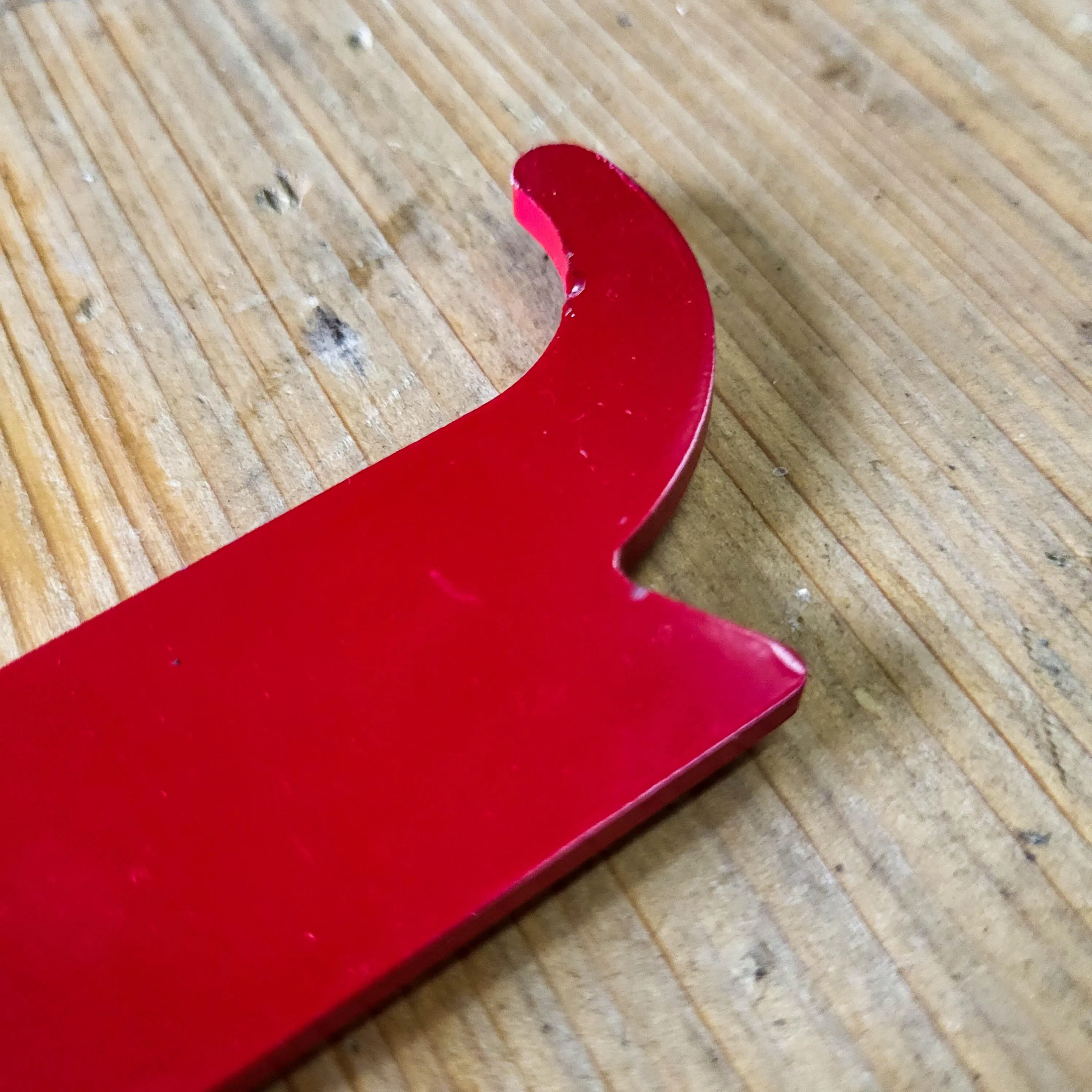 Red Heavy Duty J Hook Hive Tool