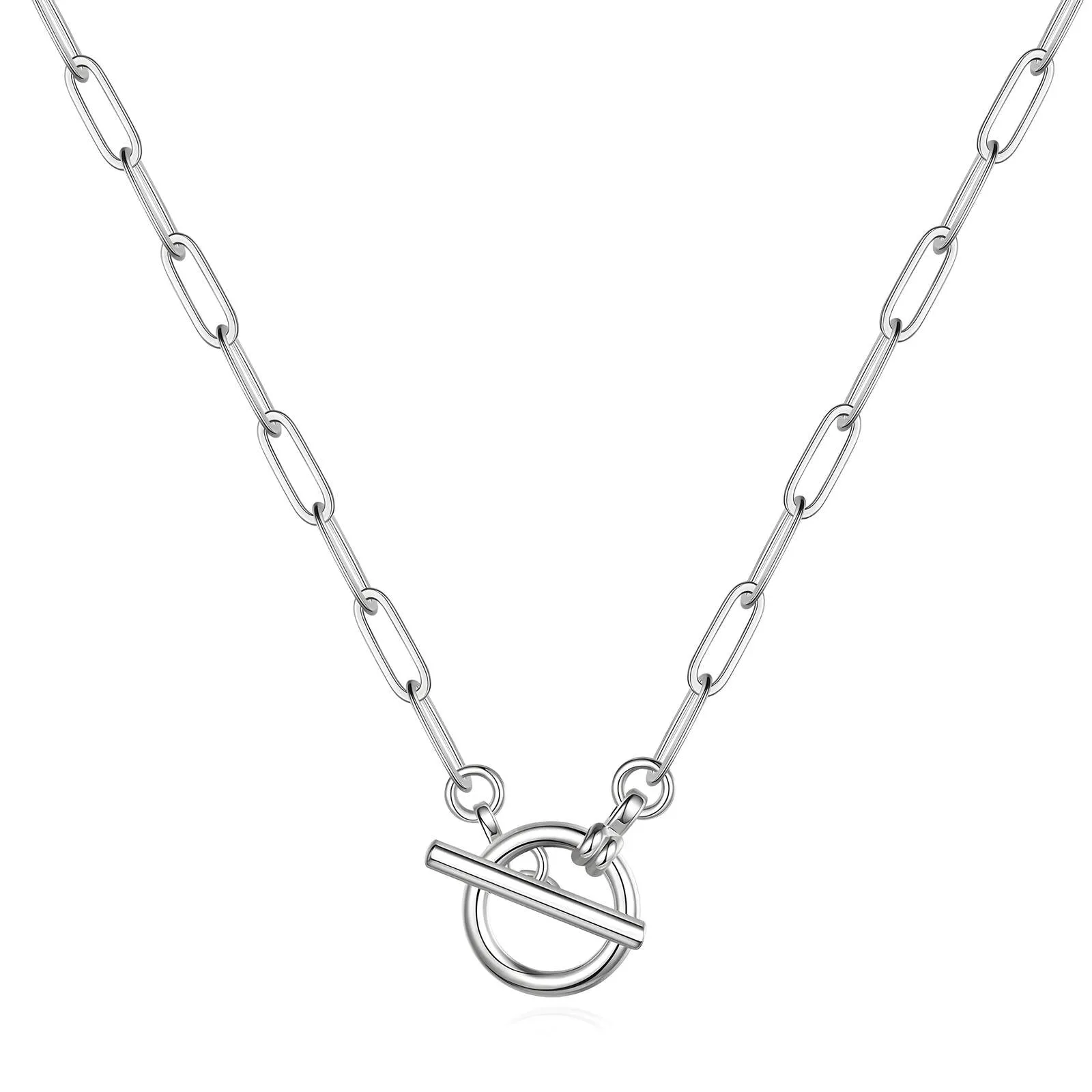 Reriti Intensity Stainless steel Silver Tennis Link Necklace