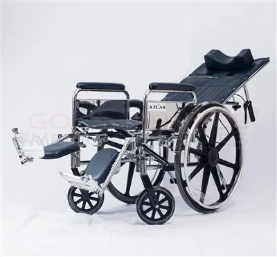 RW2011P 20" Deluxe Reclining Wheelchair