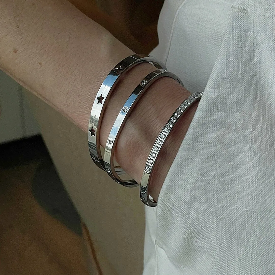 SQUARED SILVER BRACELET