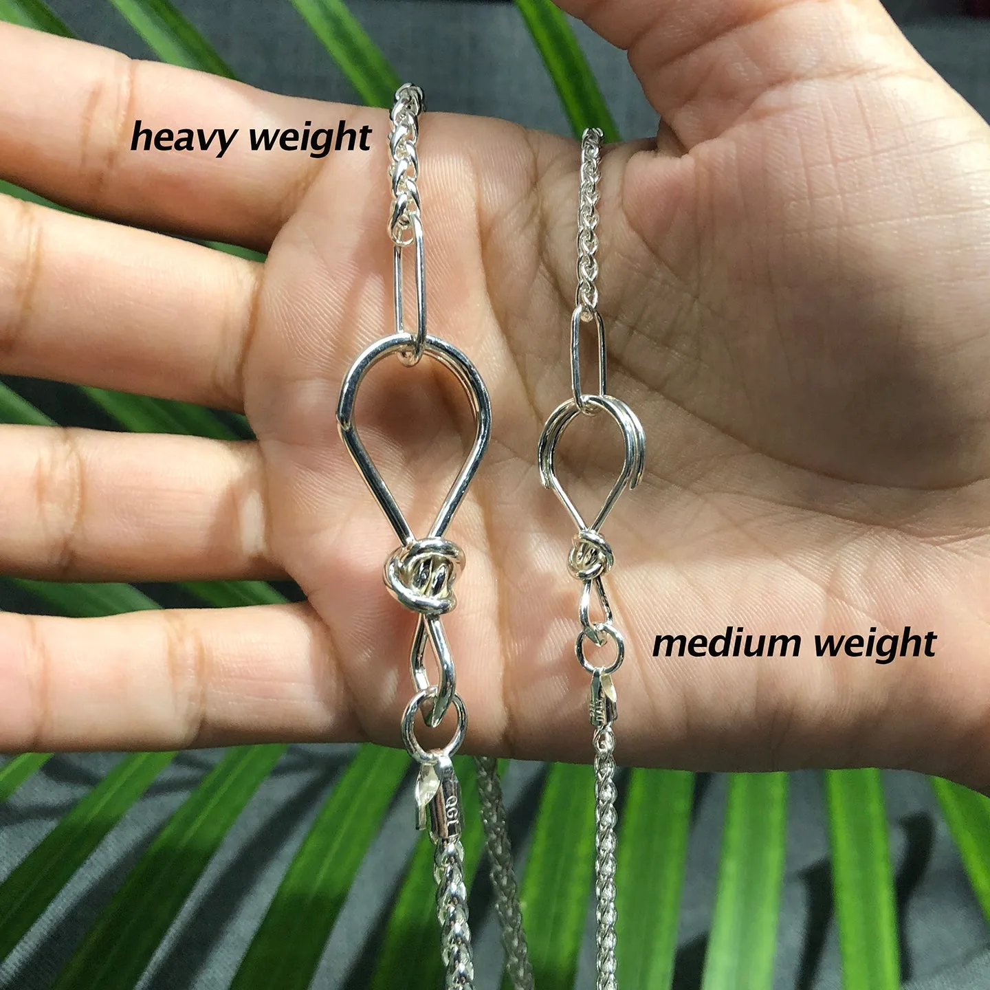 Sterling Silver Heavy Wheat Chain