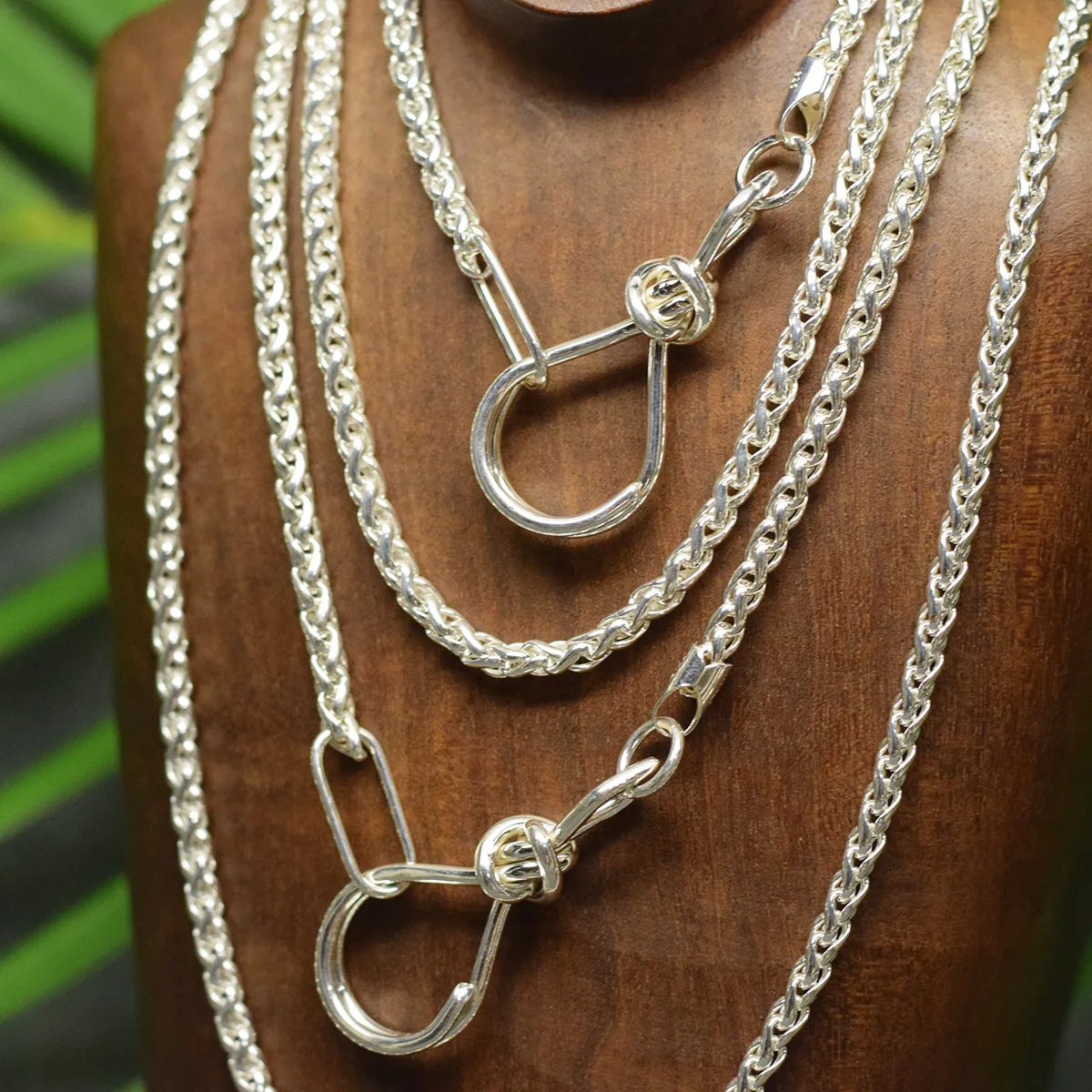 Sterling Silver Heavy Wheat Chain