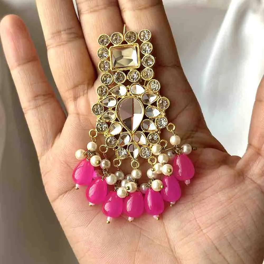 Taabya Earrings (Shocking Pink)