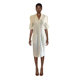 THIERRY MUGLER Button Down Midi Dress | Size 40