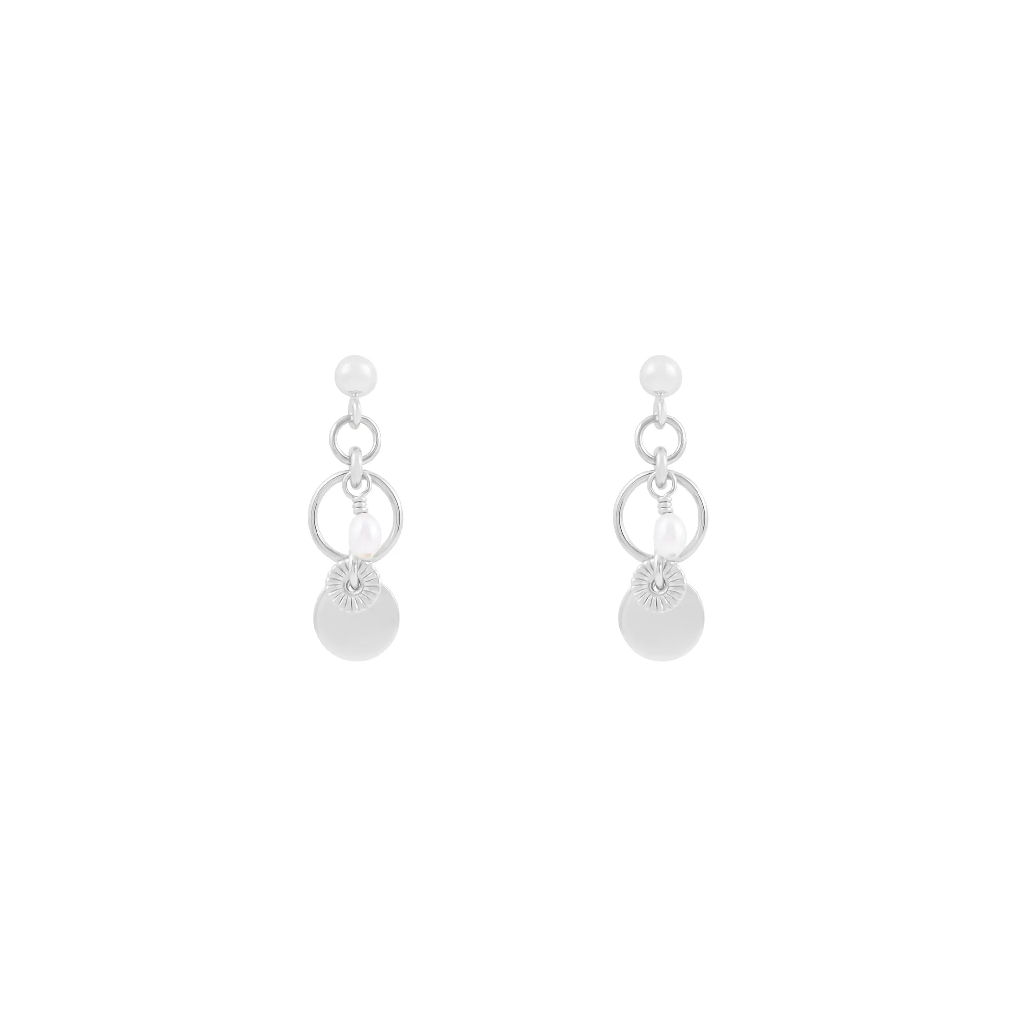 Tilly Freshwater Pearl Earrings - Silver