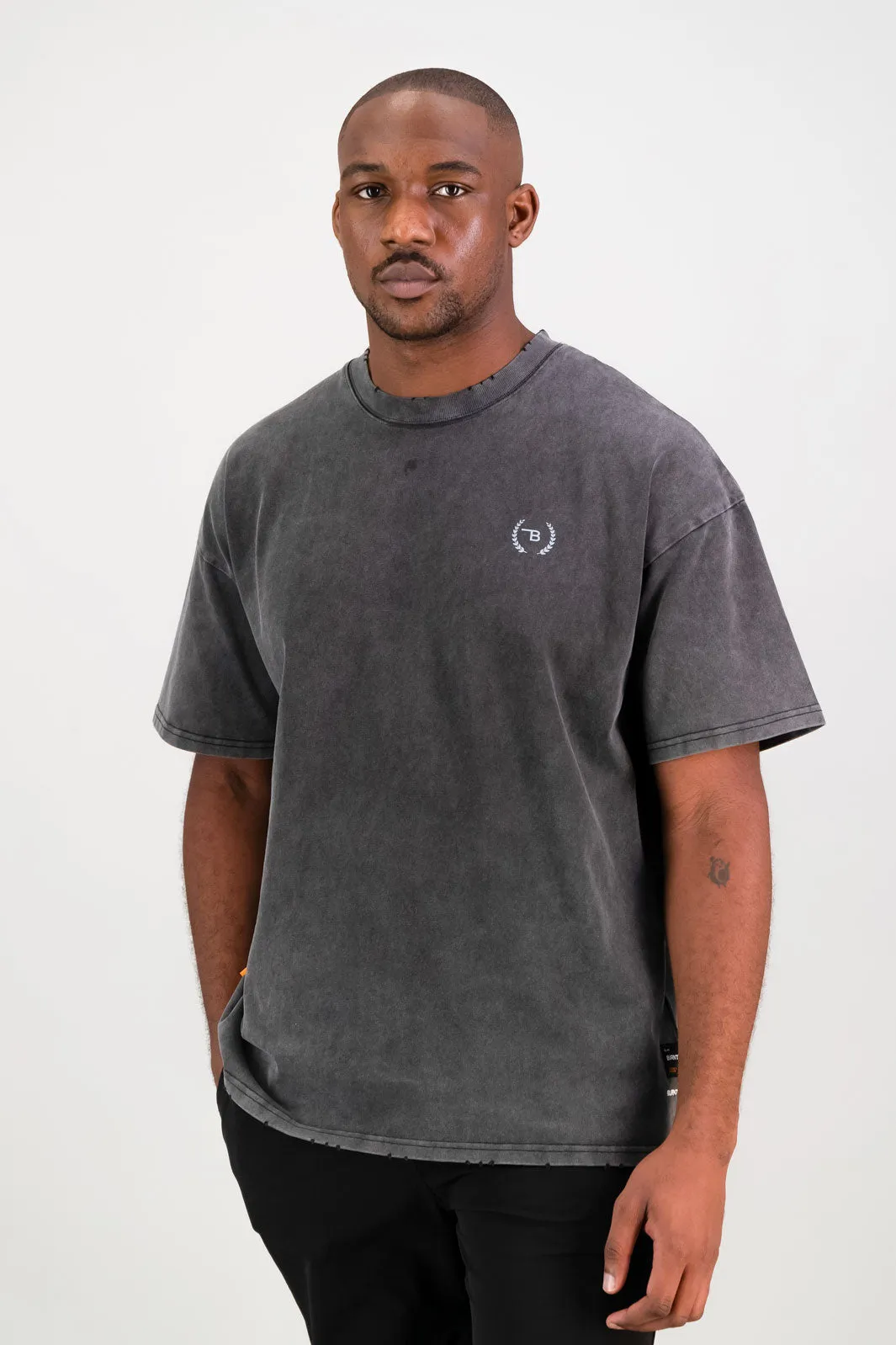 Ultra Heavy Oversized Tee - Acid Black