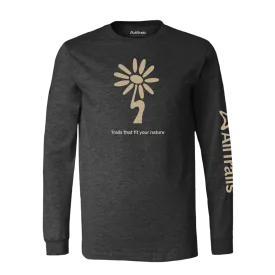 Wildflower Long Sleeve Tee - Charcoal